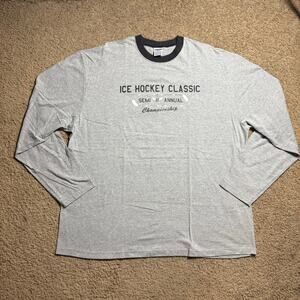 Vintage Y2K ICE HOCKEY Classic Semi Annual Championship men’s Sz 2XL Longsleeve